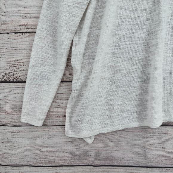 Cherish Loose Knit V-Neck Oversized Sweater Women's Large White - Picture 5 of 11